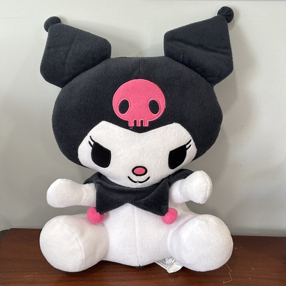 Kuromi Hello Kitty 14" Large Pink and Grey Northwest (2011) Plush Stuffed Doll